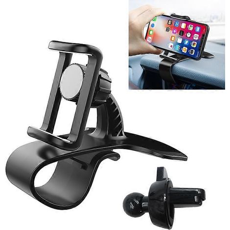 Cadre de navigation multifonctionnel pour voiture, support de téléphone de tableau de bord avec aération (1/4)