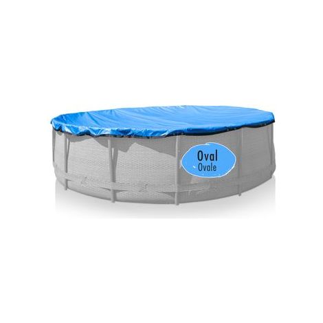 Pool Abdeckplane 6,15 x 3 m, oval, 200 g/m² (1/5)
