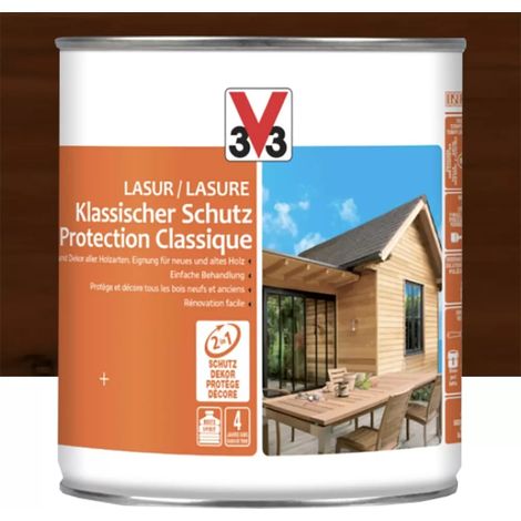 Lasure Protection Classique 4 ans V33 Chêne rustique 0,75 L (1/2)