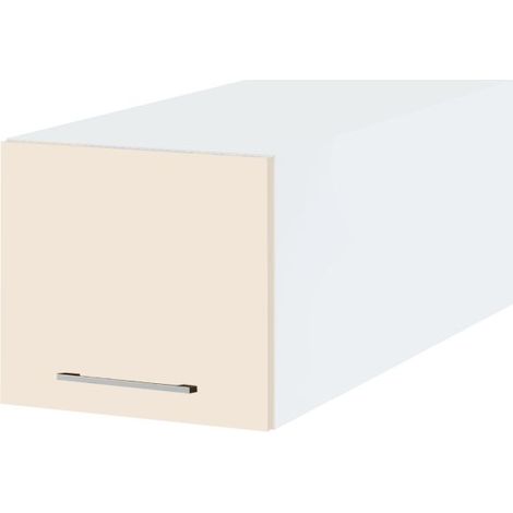 Meuble haut grande profondeur de cuisine Lovia Vanille Mat 1 porte relevable L 45 cm (1/2)