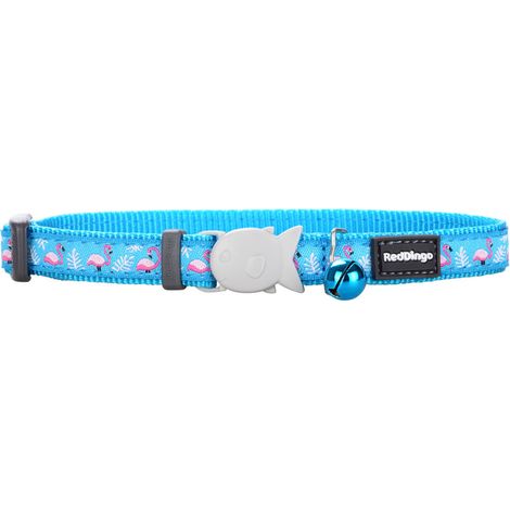 Collier pour chat Red Dingo Flamingo 20-32 cm Turquoise
