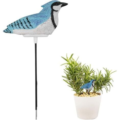 Mini sensore di umidità del terreno, ideale per fiori e piante in vaso, a forma di uccellino, 90 x 180 mm – Blu