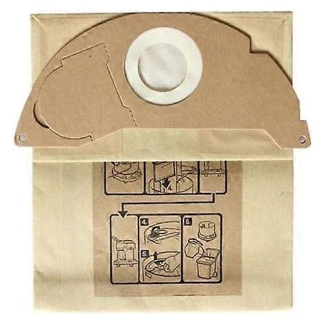 Lot de 10 sacs de rechange pour aspirateur Kärcher A2004/ A2054 / WD2250/ MV2/ WD2 (1/5)