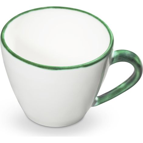 Gmundner Keramik Grüner Rand, Cappuccino Tasse 0,16 Liter (1/2)
