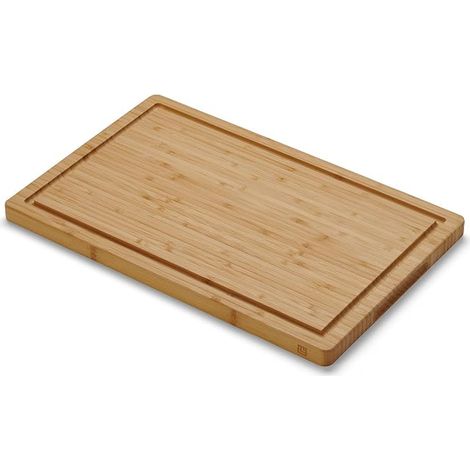 Planche à Découper Bois - Bambou, 38x25x2 cm - Poignée (1/5)