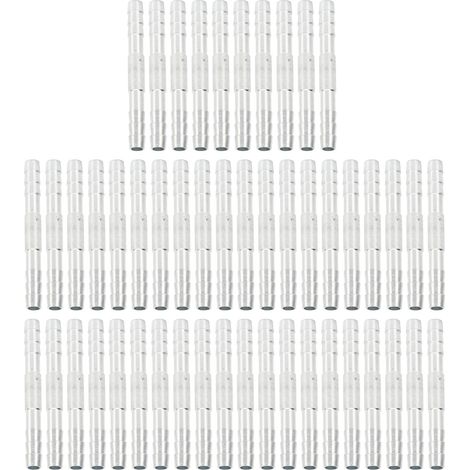 Raccord cannelé aluminium 3/8in pour flexible climatisation, universel haute résistance, lot de 50 pièces, connecteur réfrigérant robuste. (1/5)