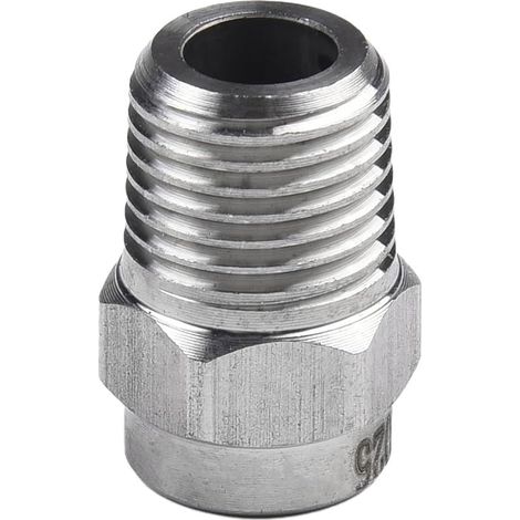 Buse de rechange pour nettoyeur haute pression conçue pour balai à eau et nettoyeur de châssis avec construction en acier inoxydable et indice de 4000 PSI (25°) (1/5)