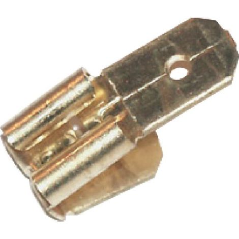 Cosse électrique plate 6mm² – Raccord adaptable doré – Pour câblage sécurisé – LA9010KR