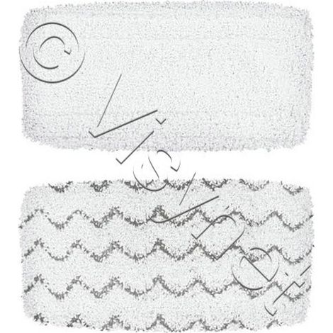 Bissell Vac & Steam Lingettes Microfibre Blanches Pack 2 (1/2)