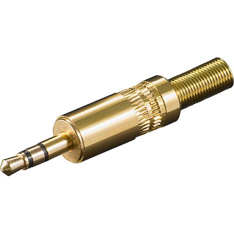 GOOBAY Klinkenstecker, 3,5 mm, stereo, Metall, vergoldet (1/2)