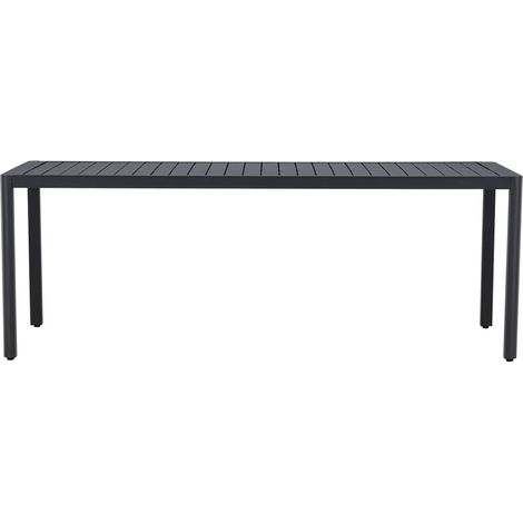 Table à manger de jardin 8 personnes en aluminium - Noir - Giardini (1/5)