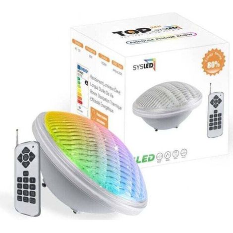 Eclairage de piscine,Ampoule Lampe LED Piscine PAR56 Couleur RGB 18W avec 441 LEDs (1/4)