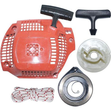 Kit de corde à poignée de lanceur à rappel avec ressort et poulie compatible avec tronçonneuse Husqvarna 435, Remplace 5442087002 (1/5)