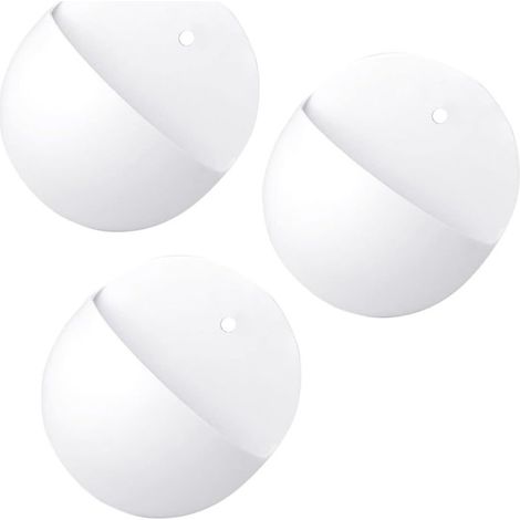 Lot de 3 pots de fleurs muraux, pots de fleurs rustiques d'intérieur pour plantes en pot.