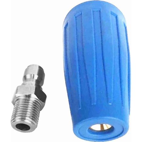 Pressure Washer Tips Turbo Nozzle 4000psi Max Rotating with 1/4" Quick Connect for Remove Ads Bark Rust (1/4)