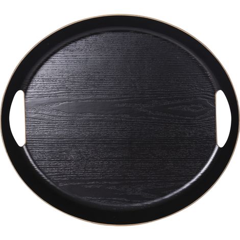 Table Passion - Plateau ovale 46x41 cm noir (1/2)