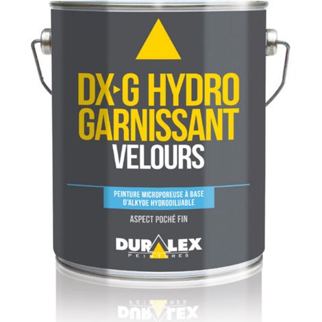 Peinture alkyde acrylique pochée hydrodiluable garnissant velours DX G 15l DURALEX 128100121