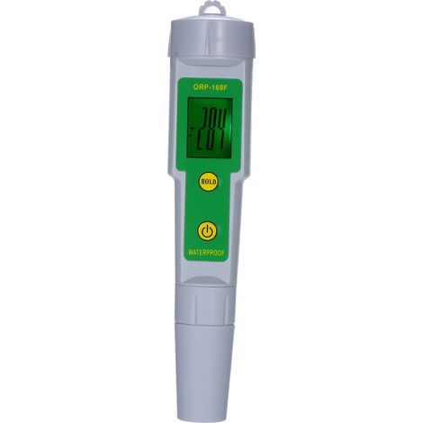 ORP IP55 Wasserdichter Wasserqualitätstester mit Hintergrundbeleuchtung für Trinkwasser, Hydrokultur, Aquarium und Schwimmbad (Weiß) ORP-169F