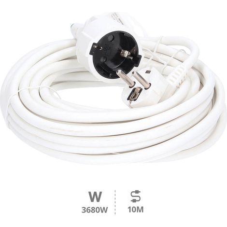 Prolongador blanco 3x1.5mm 10 metros 3500W GSC 0100044 (1/2)