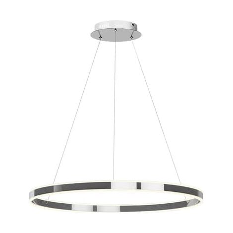 [GEBRAUCHT] B-Ware Lucande Pendelleuchte Hängelampe Led Chrom Dimmbar Acryl Metall Weiß Satiniert