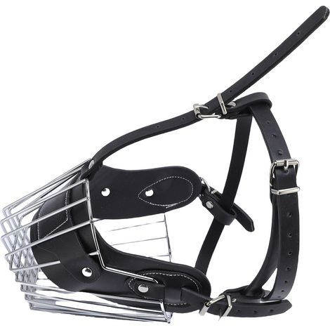 Muselière pour chien, empêche les morsures, contrôle le comportement, confort optimal, sangle ajustable, convient aux bergers allemands et aux golden retrievers. (1/5)