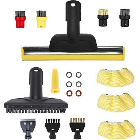 Accessoire pour fenêtre vapeur pour Karcher SC1 SC2 SC3 SC4 SC5 SC7 CTK10/20, housses en microfibre pour buse vapeur, brosse pour coutures plaques (1/5)