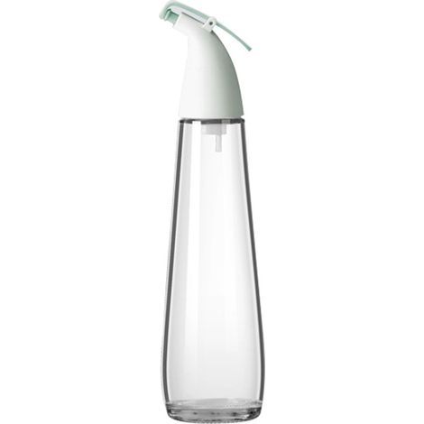 1 Bouteille huile silicone, bec verseur anti-fuite, bouchon manuel, corps transparent, cuisine sauce soja vinaigre (1/5)