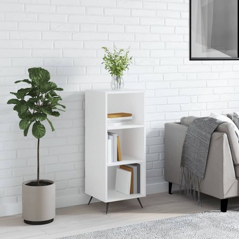 Shelf Cabinet White 34.5x32.5x90 cm Engineered Wood vidaXL (1/5)