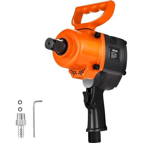 Clé à Choc Pneumatique 25,4 mm, Mécanisme Impact à Double Marteau, Couple Inverse Max 1626 Nm, Réglage 6 Vitesses, 4600 tr/min, Clé Pneumatique pour Réparation Entretien Automobiles Intensifs (1/5)