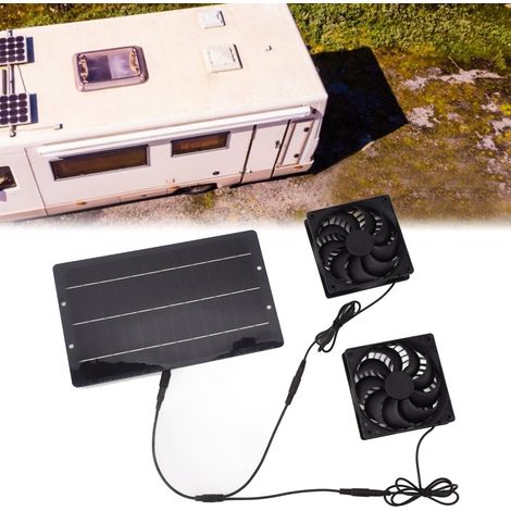 Ventilateur Solaire Miniature 10W Alimenté par Panneau Solaire pour Poulailler Serre-AUTRES (1/5)