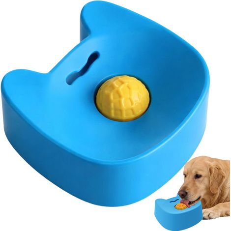 Gamelle à lécher pour chien,distributeur de liquide à alimentation lente,bol pour animal domestique avec boule à ,bols d'alimentation en silicone texturé,mangeoire d'enrichissement avec (1/5)