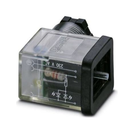 Connecteur pour électrovanne, Connecteur mâle, 3P, 230 V c.a. ( Prix pour 1 )