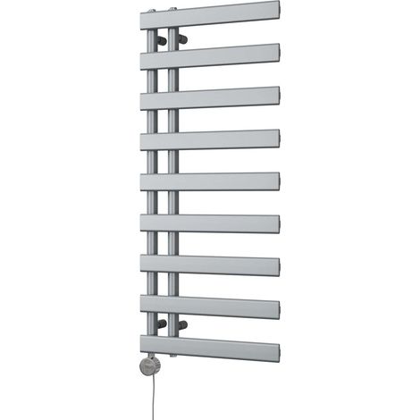 Agar - Silver Electric Towel Rail H1156mm x W500mm 500w Thermostatic (1/3)