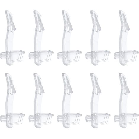 12 Pcs Cheville De Support D'étagère En Plastique À Verrouillage (1/5)