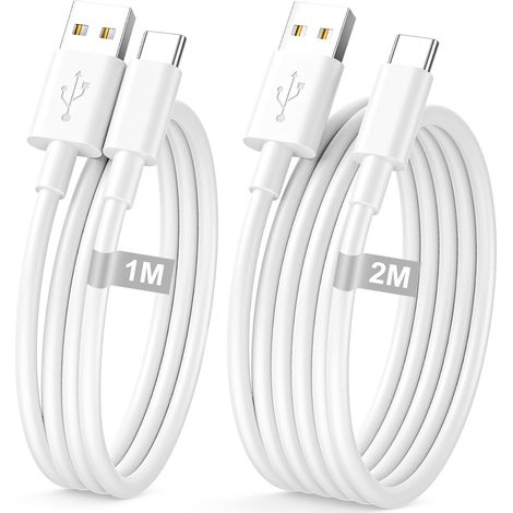 Carplay Cable USB vers USB C 1M+2M/Lot de 2 pour iPhone 17/16/15 Pro Max (1/5)