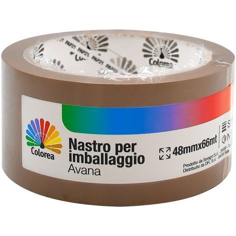 NASTRO PER IMBALLAGGIO mm 48 x 66 mt. - avana 36 PZ