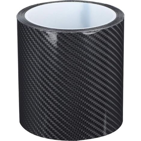 Tiras de fibra de carbono antiarañazos, película protectora de fibra de carbono, tira de vinilo para detalles de fibra de carbono seca, adhesivo protector para el borde de la puerta del coche (10 cm x (1/5)