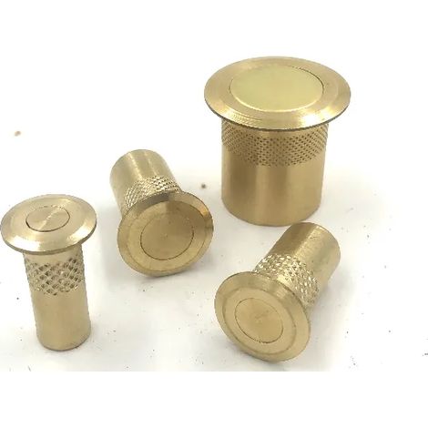 POZZETTO CASATI CON MOLLA IN OTTONE ORO SATINATO   CS797  DIAMETRO INTERNO 10 MM (1/2)