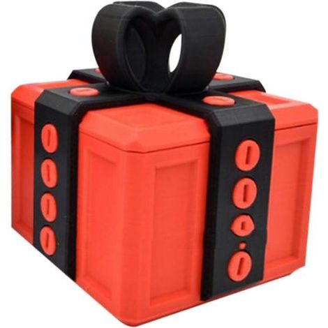 Boîte cadeau vraiment agaçante avec rangement et différentes couleurs. Boîte cadeau de taille standard. Boîte cadeau puzzle. Idée cadeau originale. (1/4)