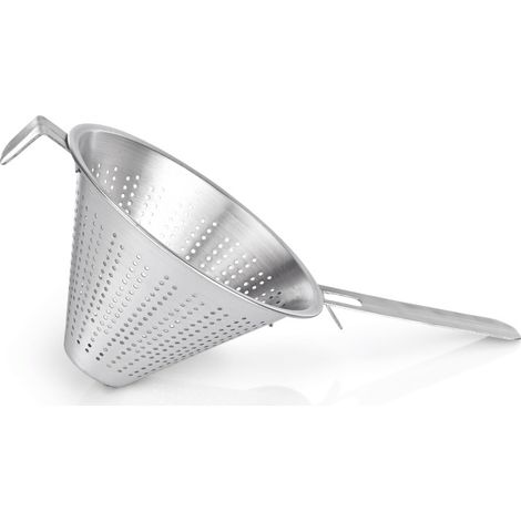 Tamis conique avec poignée plate Ø 23 cm perforation Ø 2 mm inox - Was Germany (1/2)