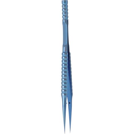 Pinzas de aleación de titanio con punta fina, recta y antimagnética para reparación y mantenimiento de componentes electrónicos. (1/5)