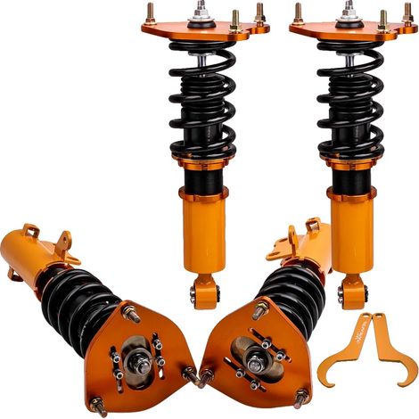 Coilover-Set, verstellbare Höhe 1"-3", Federhärte vorne 7 kg/mm, Kompatibilität Kompakter Sportwagen IV & Limousine, Dämpfertyp Twin-Tube, (1/5)