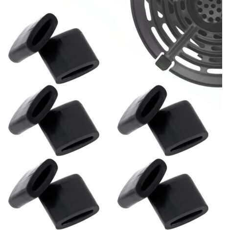 10pcs pare-chocs en caoutchouc pour friteuse à air, protecteurs anti-rayures, pièces de rechange en caoutchouc pour plateau de friteuse à air pour séparateur de graisse/gril/casserole (1/5)