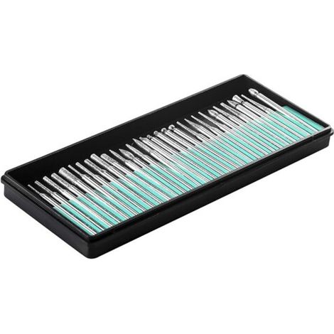 SET 30  FRESE DIAMANTATE PER DREMEL VARI MODELLI 3mm - MINI MOLE UTENSILE (1/2)