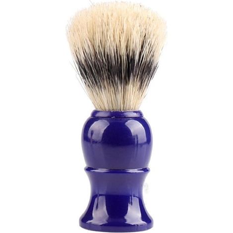 Outils de soins pour hommes, manche en plastique, poils de sanglier, blaireau moussant, rasoirs pour hommes en solde, 1X brosse