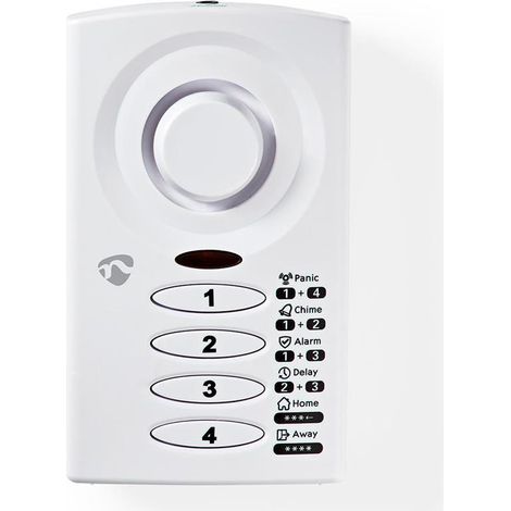 Alarma de ventana de puerta funciona con pilas 3xaaalr03 85db blanco