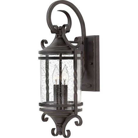 Casa Hinkley Outdoor Lanterne murale à 2 lumières Olde Noir IP44 (1/4)