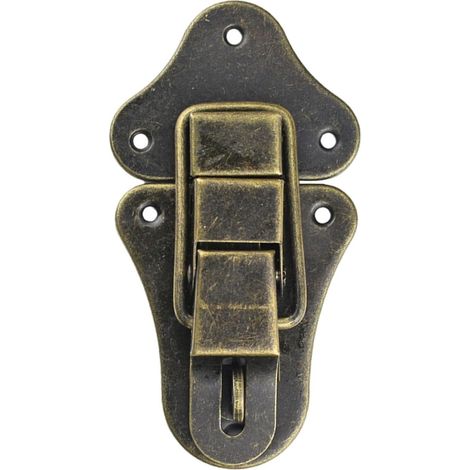 Kippriegel – 1 Stück – Eisen – Retro-Bronze-Stil – Für Truhen und Koffer – Schraubbefestigung (1/5)