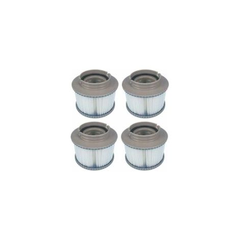 Set di 4 filtri di ricambio per MSPA FD2089, cartuccia filtrante per piscina e spa - Crezuo
