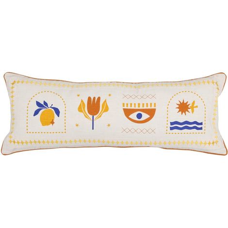Cuscino libertad 30x80cm bianco - Atmosphera créateur d'intérieur